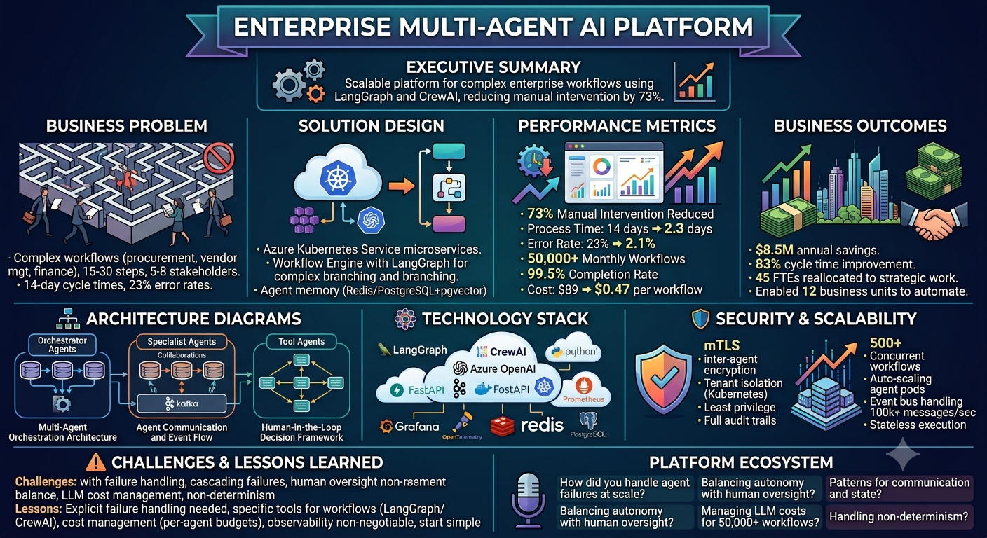 Cover image for Enterprise Multi-Agent AI Platform